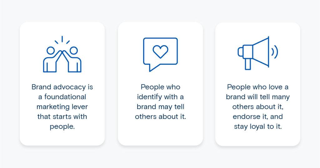 Brand advocacy is a foundational marketing lever